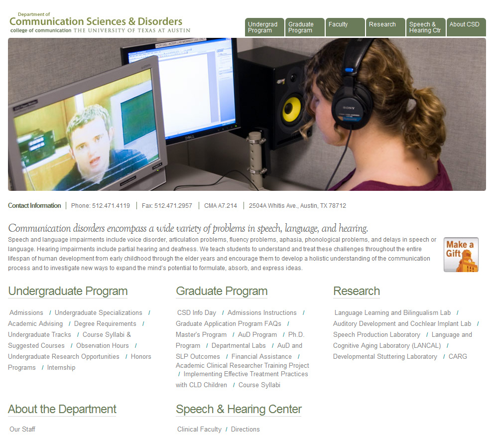 Communication Sciences & Disorders